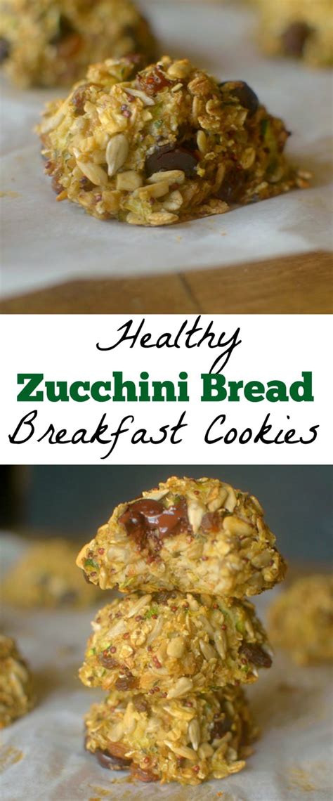 Zucchini Bread Breakfast Cookies Vegan Gluten Free