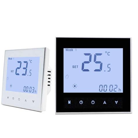 Smart 7 Day Programmable Thermostat Underfloor Heating Systems Touch Screen