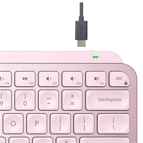 Teclado Logitech Mx Keys Mini Inalámbrico Bluetooth Rosa Minimalista Retroiluminado