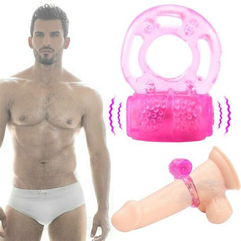 Male Vibrating Cock Ring Waterproof Penis Vibrator Couple Sex Toy Clit