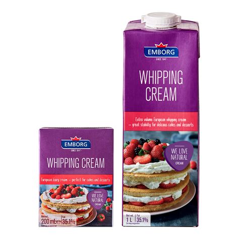 WHIPPING CREAM EMBORG VANA Baking Sweet