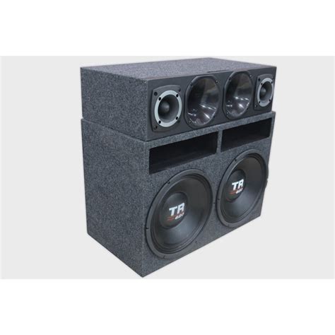 Caixa Automotiva 2 Woofer Triton Corneteira Modulo Taramps Submarino