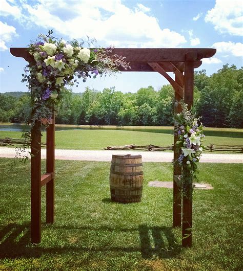 Rustic Barn Wedding Arbor Flowers Wedding Pergola Wedding Arbor Rustic Wedding Arch Rustic