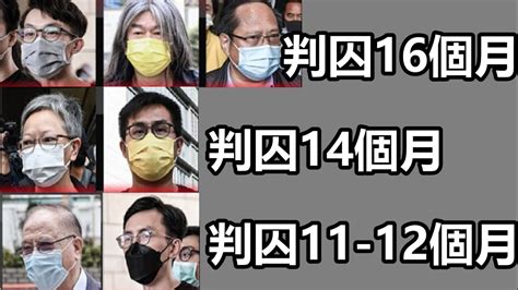 何俊仁梁國雄陳皓桓吳文遠等7人認非法集結罪 被判11至16個月 Youtube