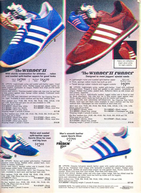 Sears The Winner 1981 Vintage Sneaker Catalog The Freakin Ekin