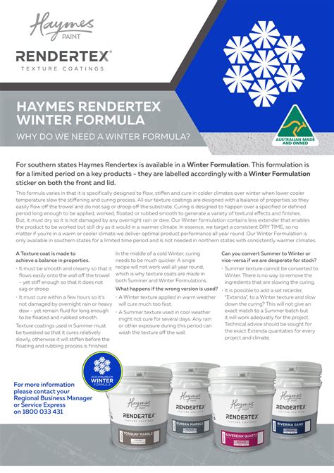 Haymes Paint Rendertex Winter Formula by haymes_paint - Issuu