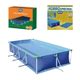 Kit Piscina Premium 5000 Litros Estruturada Capa Forro Mor Em