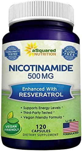 Asquared Nutrition Nicotinamide With Resveratrol Veggie Capsules