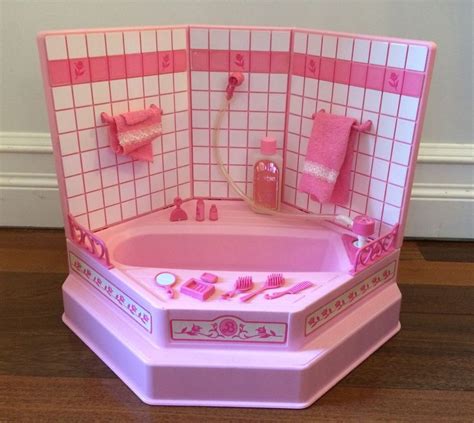 1987 Barbie Sweet Roses Beauty Bath 5156 Pink Step In Tub Spa