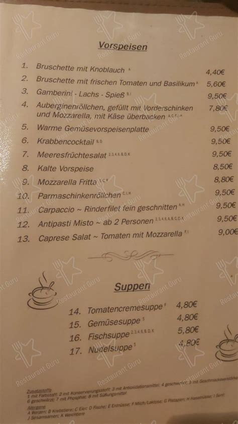 Speisekarte Von Il Lampione Restaurant Neuburg An Der Donau