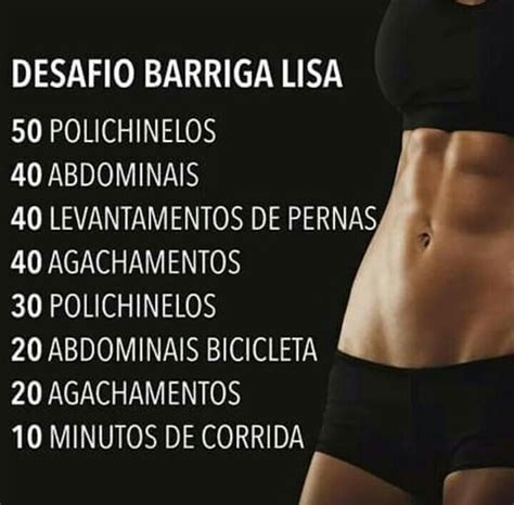 Pin De Ana Em GYM Desafio Barriga Lisa Treino Para Emagrecer