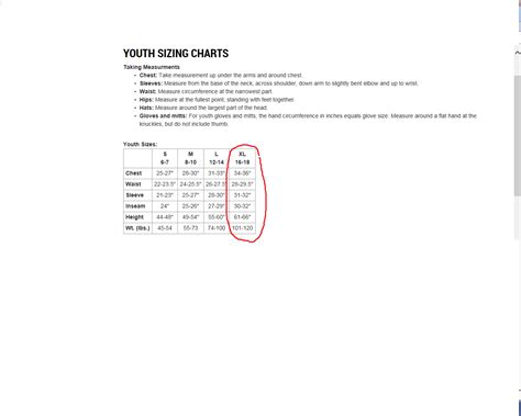 Fxr Size Chart: A Visual Reference of Charts | Chart Master