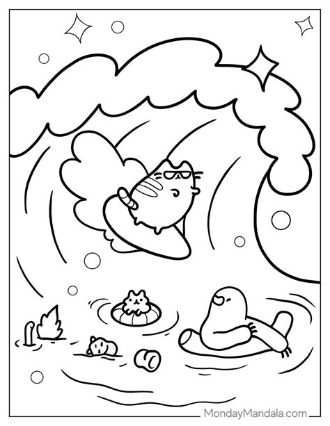 48 Pusheen Coloring Pages Free PDF Printables Pusheen Coloring