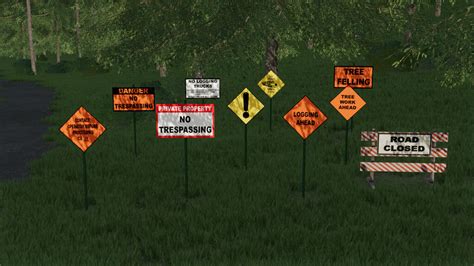 Forestry Signs Pack V Farming Simulator Mods