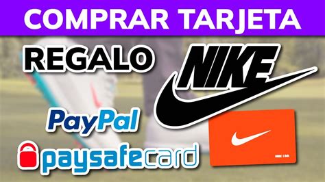 Cómo comprar Tarjeta de Regalo NIKE con PayPal PaySafeCard Móvil