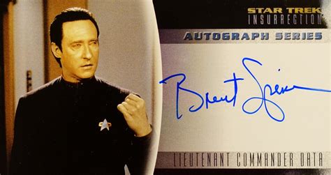 Trading Card Signed By Brent Spiner As Lt Commander Data Flickr