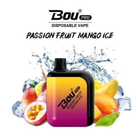 Bou Pro 7000 Puff Disposable Vape Passion Fruit Mango Ice Best