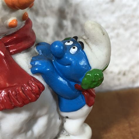 Vintage Snowman Smurf Figurine Made In Holland AuctionGiant