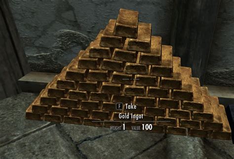 Gold Ingot Skyrim Guide Scrolls Guided