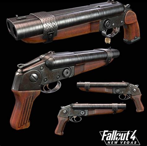 A First Look At The Sawed Off Shotgun From The Upcoming Fallout 4 Mod ‘f4nv’ R Fo4