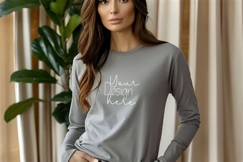 Bella Canvas Long Sleeve Mockups Graphic By Craftart Creative