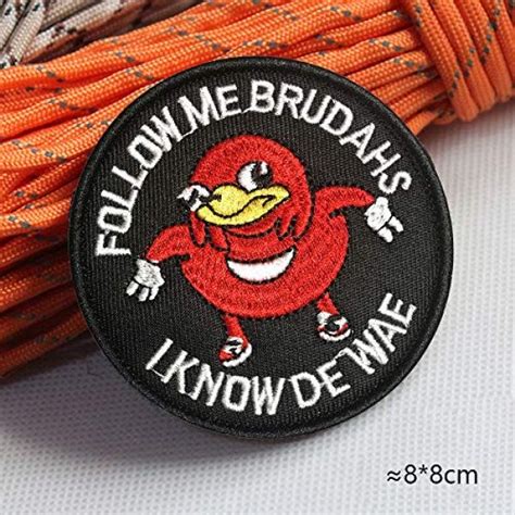 Morton Home Ugandan Knuckles Patch Follow Me I Know De Wae Black Meme