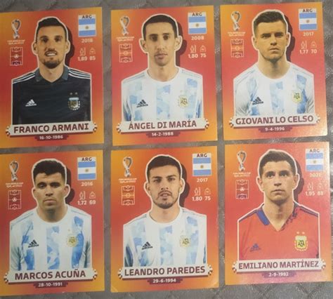 Figuritas Mundial Qatar Lote Argentina Incluye Album Mebuscar