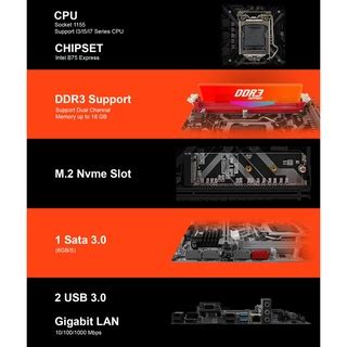 Jual Motherboard Gaming H Vp Plus Varro Support Nvme Resmi Shopee