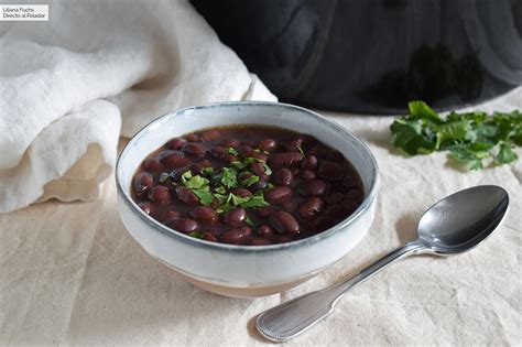 Alubias negras en Crock Pot Receta de cocina fácil sencilla y deliciosa