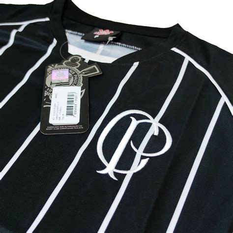 Camisa Corinthians Retro Cp Stripes Masculino Camisa Retr Mais