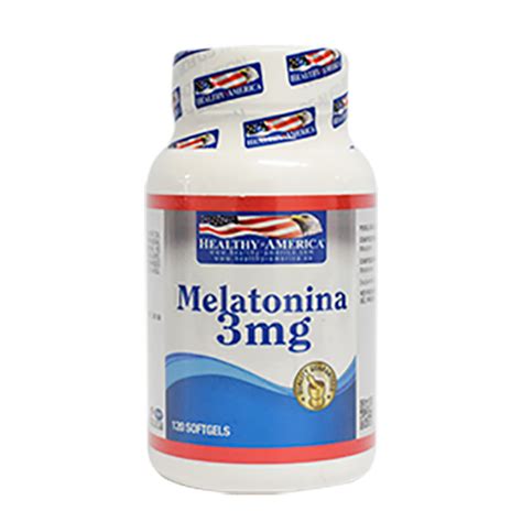 Melatonina Healthy America 3mg 120 Softgels Alimentarte Saludable