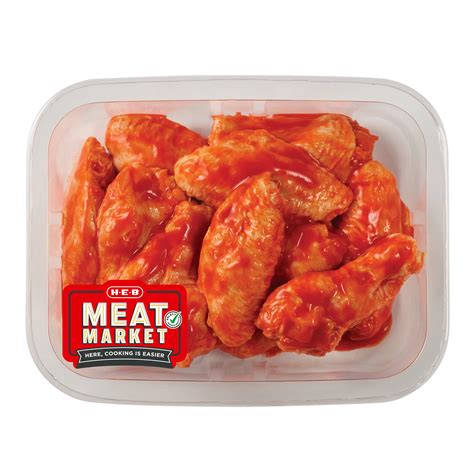 H E B Meat Market Marinated Chicken Hot Wings Shop Chicken At H E B