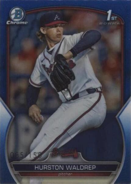 2023 Bowman Draft Chrome Blue Refractor BDC 114 Hurston Waldrep 150