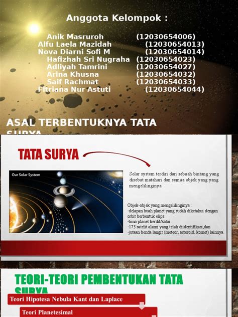 Pdf Asal Mula Terbentuknya Tata Surya Dokumen Tips