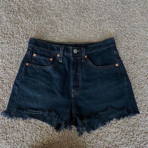 Levi S Shorts Vintage Dark Denim Levis High Waist Cut Off Denim