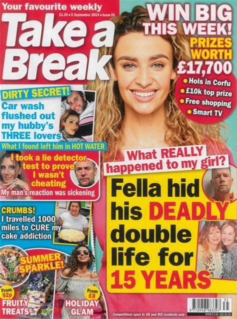 Take A Break Magazine Issue 35 2024 Mags Direct