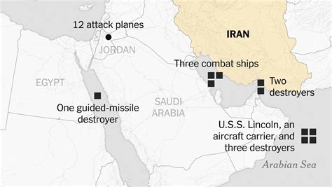 Maps: Where the U.S. Is Building Up Military Force Near Iran - The New