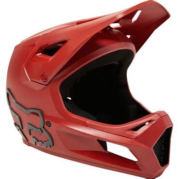 Casco Integral Para Bicicleta Monta A Fox Rampage Rojo Con Tecnolog A Mips