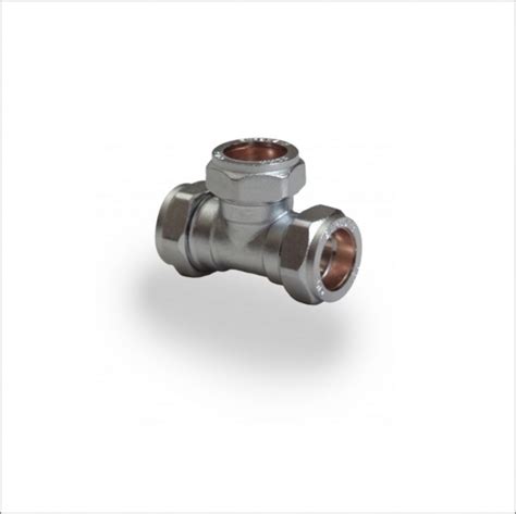 Equal Tee Chrome Compression Fitting Pipe Dream Fittings