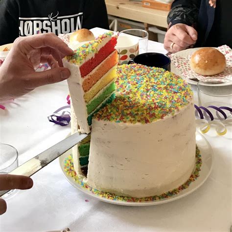 Created Cupcake Jemmas Rainbow Cake For My Daughters Second Birthday