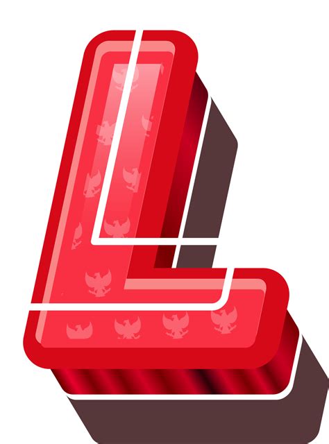 The Letter L In Red