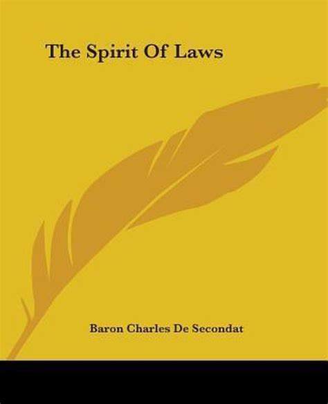 The Spirit Of Laws Montesquieu 9781419183294 Boeken Bol