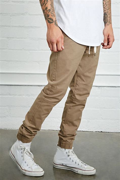 Khaki Joggers Outfit Mens Free Shipping Available