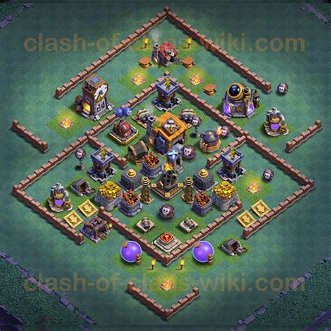 Builder Hall Level 7 Base Layout For Clash Of Clans Variant 2