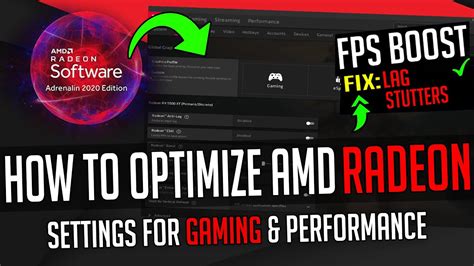 How To Optimize Amd Radeon Settings For Gaming Performance