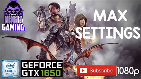 Middle Earth Shadow Of War Max Settings Gtx 1650 I5 9300h Asus Rog Strix G531gt 1080p