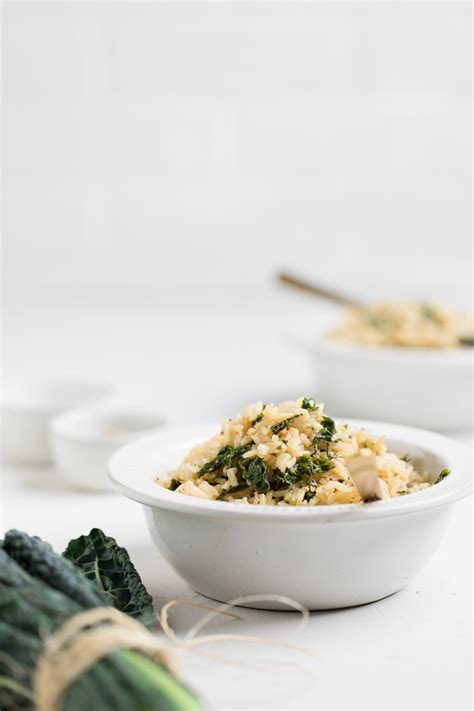 Dairy Free Garlic Butter Rice With Kale Vegan Make It Dairy Free