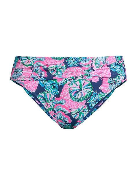 Lilly Pulitzer Lagoon Sarong Hipster Bikini Bottom Neutral Editorialist