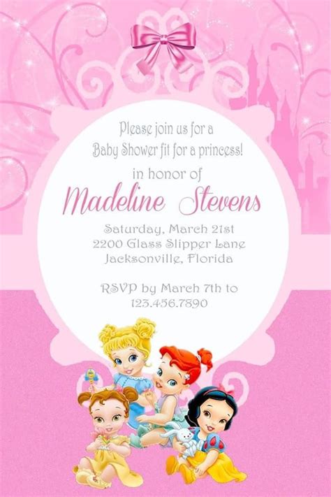 Disney Baby Shower Invitations Printable