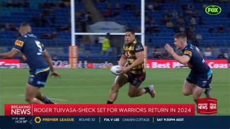 NRL 2023 New Zealand Warriors Sign Roger Tuivasa Sheck Back From All